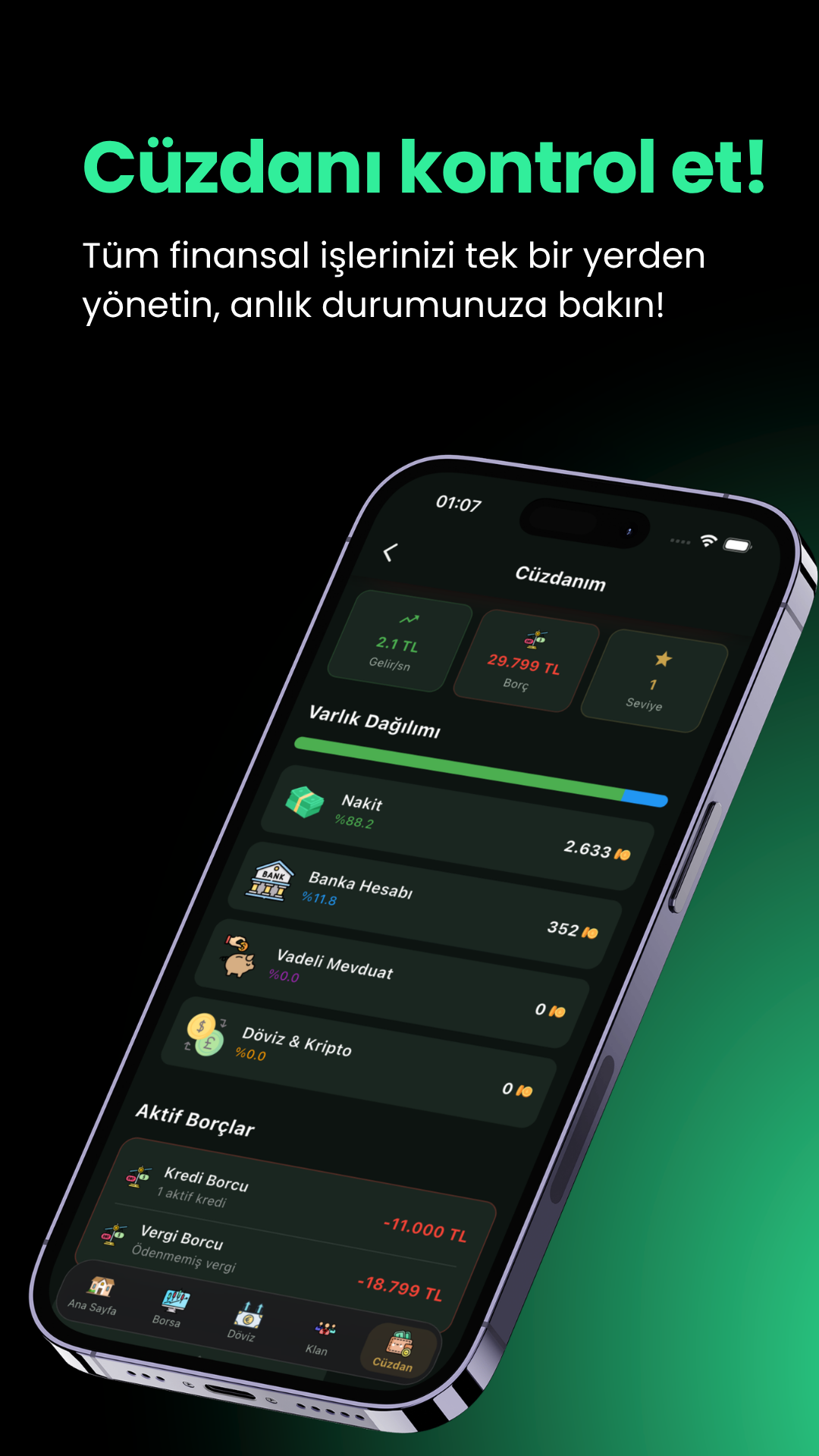 Borsa Simulator ekran görüntüsü